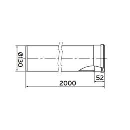 Protherm rúrka predlžovacia 2m, DN130